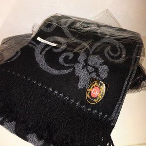 Warm Winter GS Cashmere Feel Flower Shawl Poncho